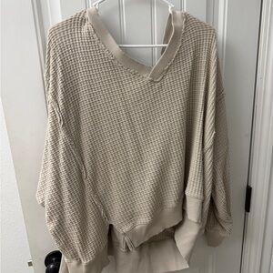 American Eagle Off the Shoulder Crewneck